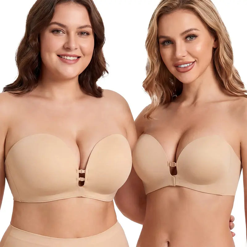 BraPush - Strapless Front Closure Bra