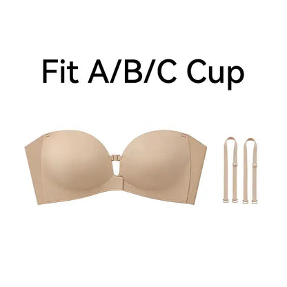 BraPush - Strapless Front Closure Bra