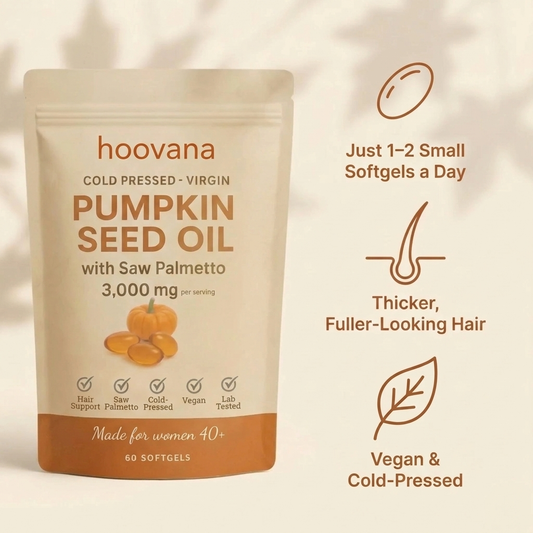 Pumpkin Seed Oil Softgels - Less Shedding in 26 Days or Less