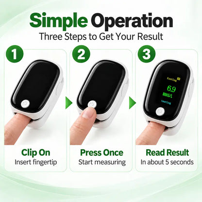 KindPulse® Test results within 5 seconds (Non-Invasive)